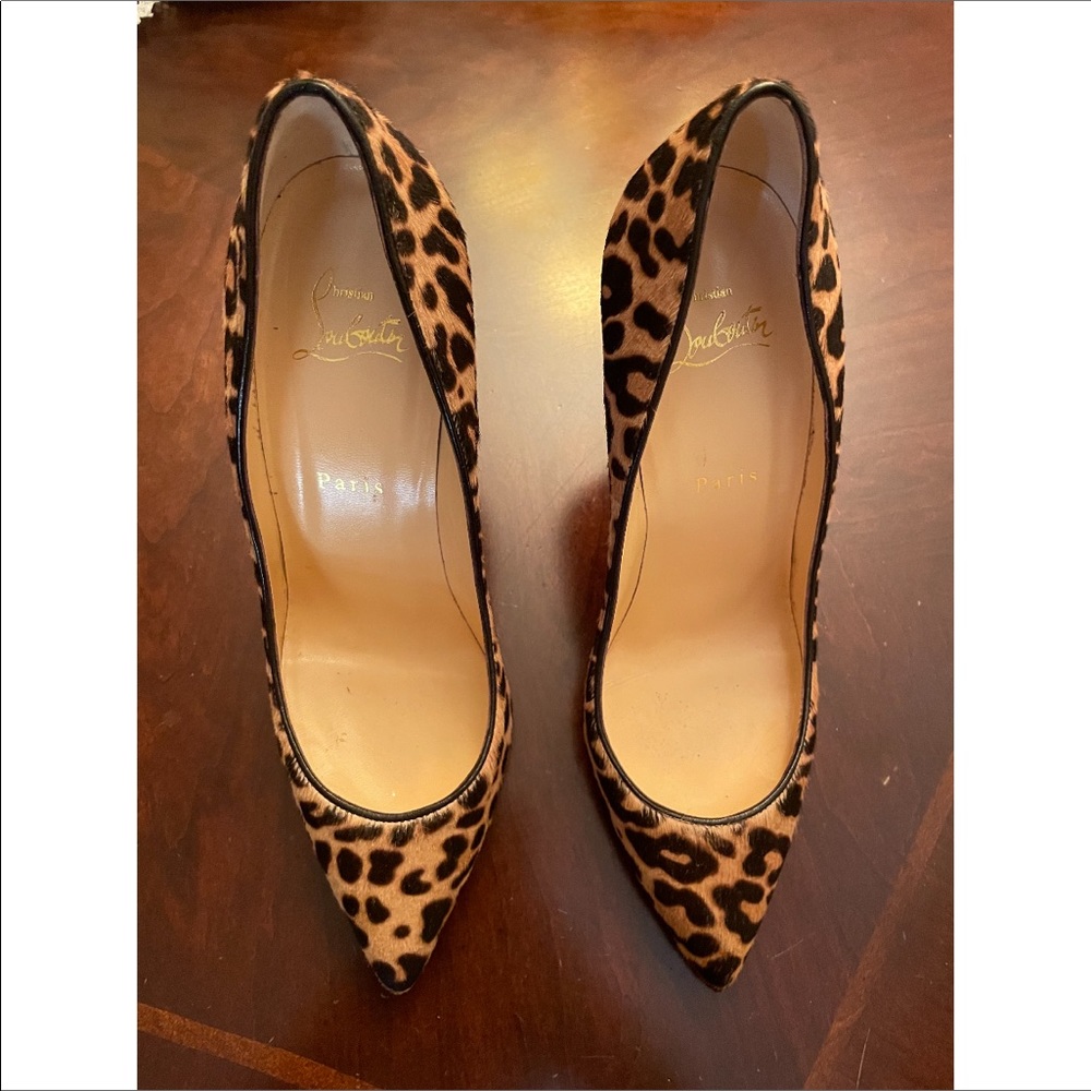 Christian Louboutin Cheetah Pigalles Follies Pumps